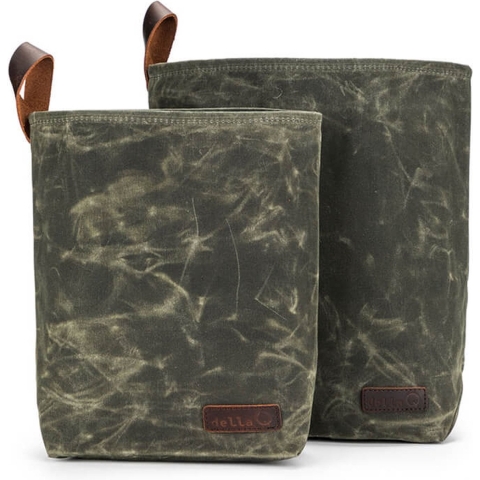 Della Q Canvas breitas 29,2x31,6-25,4x24,1cm olijf - 1x2st
