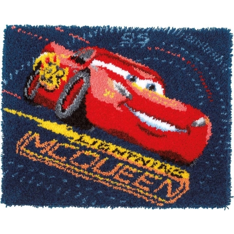 Knooptapijt kit Disney Lightning McQueen  - Vervaco - PN-0167517