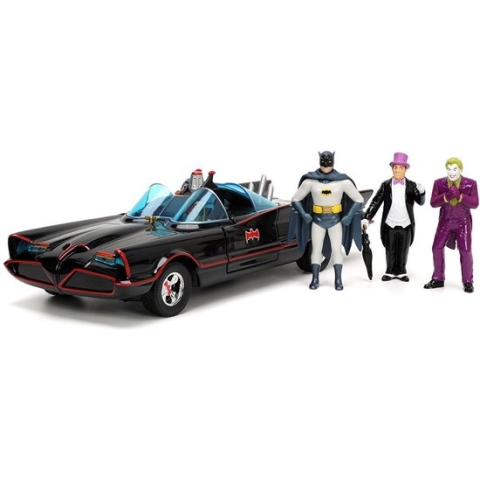 JADA - DC - Batman, Robin, The Penguin, The Joker & Batmobile - 1:24