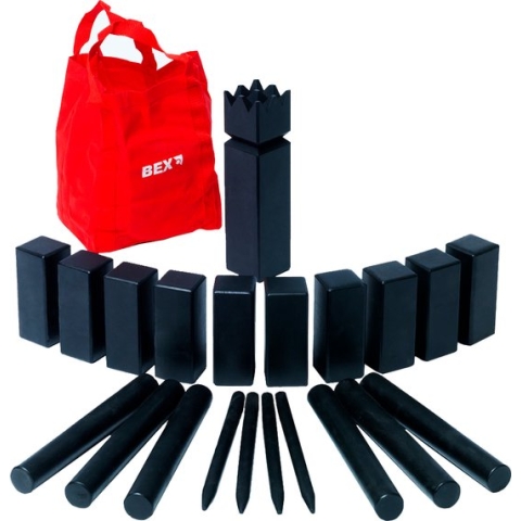 Kubb Original Rubberhout Black Edition