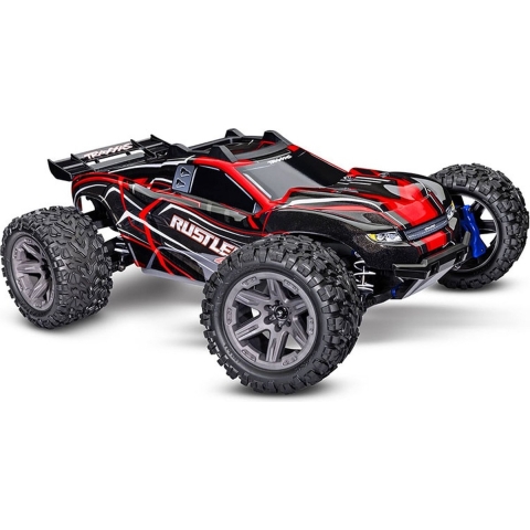 Traxxas Rustler 4X4 BL2-S Brushless 1/10 Stadium Truck Rood TRX67164-4RED