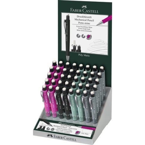 Faber-Castell vulpotlood - Polymatic - 0,7mm - display 40 stuks - FC-133341