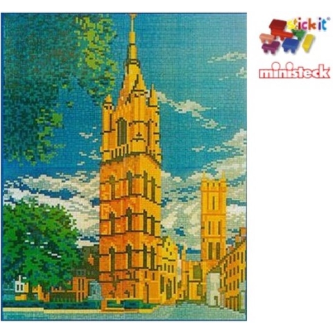 Stick-it Gedachtniskirche Berlijn, ca. 9.500 steentjes, compatibel met Ministeck