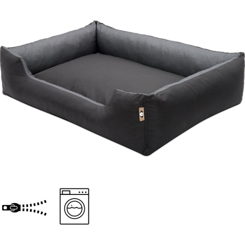 Hondenmand Cordura XXXL – Zwart + Grijs -  125 x 90 x 24 cm