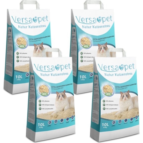 Versapet Plantaardig Kattenbakvulling Klontvormend - Bio Kattenbakvulling - 4x4.6kg