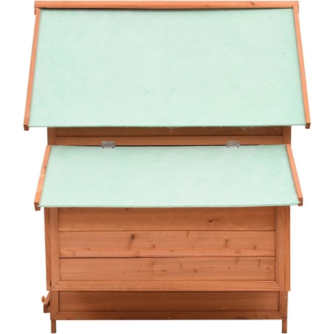 vidaXL-Kippenhok-152x96x110-cm-massief-vurenhout-mokkakleurig-en-wit