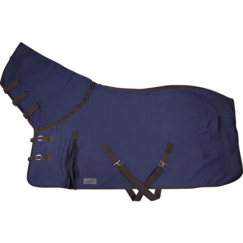 Qhp Zweetdeken Quick Dry Met Hals Donkerblauw - 145