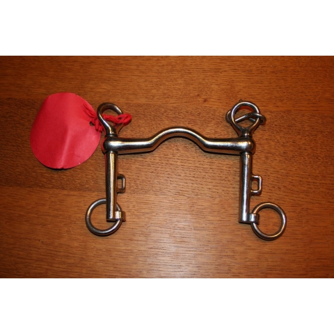RVS Dressuurstang pompstang - 11,5cm - 18mm mondstuk