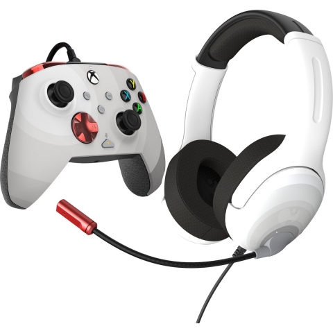 PDP - Bedrade Rematch Controller + Airlite Headset - Xbox Series X|S - Radial White