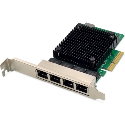 Digitus DN-10136, Intern, Bedraad, PCI Express, Ethernet, 10000 Mbit/s, Zwart, Groen
