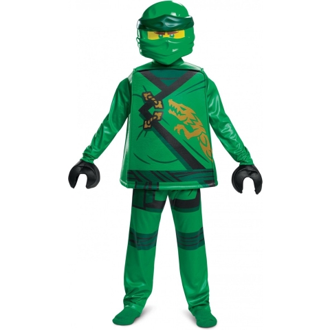 DISGUISE - Deluxe Lloyd Ninjago LEGACY kostuum - LEGO kind - 122/134 (7-8 jaar)