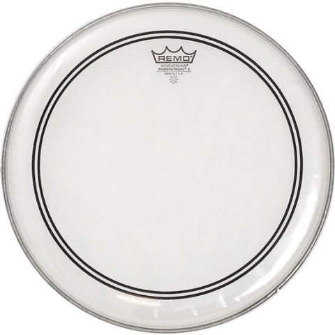 Remo CS Powerstroke 3 Clear 14", Dot, Tom Batter/Reso - Tom vel
