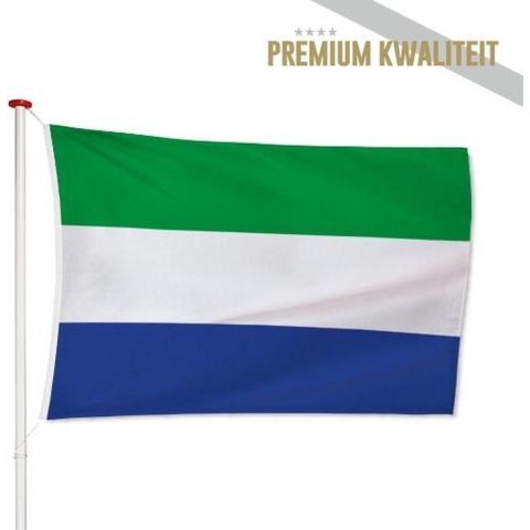 Sierra Leoonse Vlag Sierra Leone 200x300cm - Kwaliteitsvlag - Geschikt voor buiten