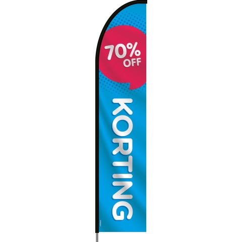 Beachflag - 70% Korting - Vlag + Hengelsysteem + Draagtas - Actievlag.nl