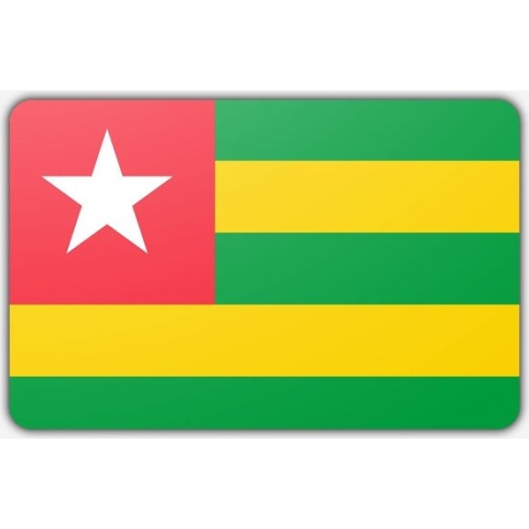Vlag Togo - 200 x 300 cm - Polyester