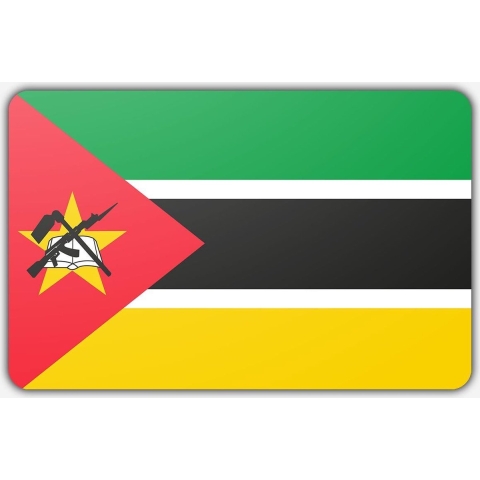 Vlag Mozambique - 200 x 300 cm - Polyester