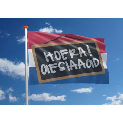 Geslaagdvlag schoolbord - 120x180 cm