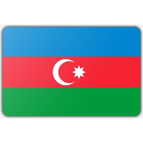 Vlag Azerbeidjzan - 200x300cm - Polyester