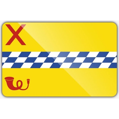 Vlag gemeente Woerden - 200 x 300 cm - Polyester