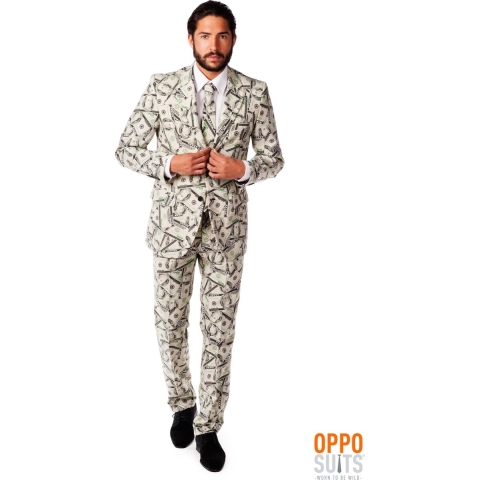 OppoSuits | Cashanova | Mannen Kostuum | Groen | Carnaval | Maat 46