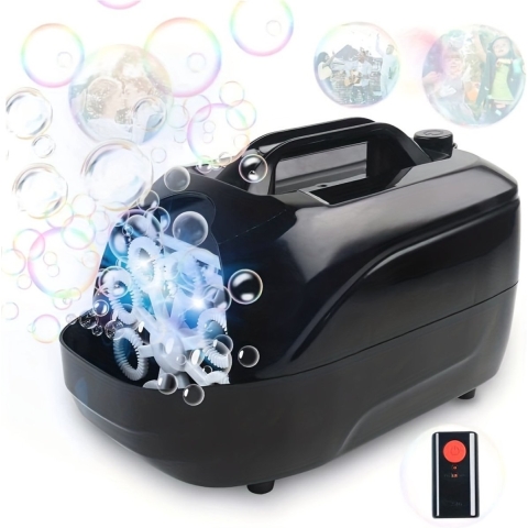 Livano Bellenblaas Pistool - Bellenblazer - Bellenblaas Speelgoed - Bubble Blaster - Bellenblaasmachine - Speelgoed - Machine - Zwart - Met Afstandsbediening