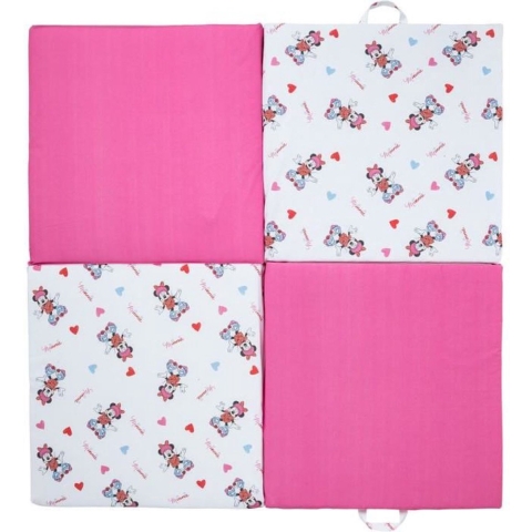 DISNEY MINNIE SPORT 2 in 1 knuffelmat - Katoen/Polyester - 60 x 60 x 5 cm
