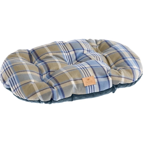 kussen Scott 85 x 55 cm textiel blauw