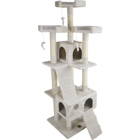 Jack And Vanilla Jvkrabpbelc - Krabpalen - Krabpaal Belle - Crème - 50x50x170cm