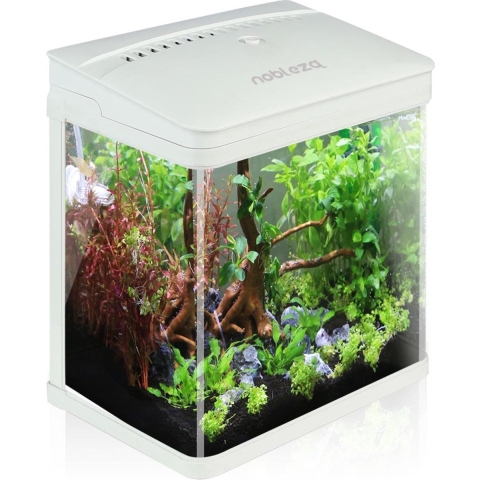Nobleza aquarium - 7L - 23x16x27.5 cm - wit