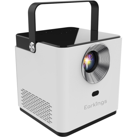 Earkings Beamer - Projector inclusief Afstandsbediening - Stream vanaf je Telefoon - Mini Beamer Wit met Android Apps