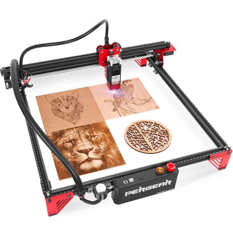 Laser Graveermachine, 40W DIY Laser Cutter en Graveermachine, 5.5W Uitgangsvermogen, Oogbescherming Samengeperste Vlek 11000Mm/Min Lasergravure Voor Metaal En precisie en Veelzijdigheid Voor Thuisgebruik!