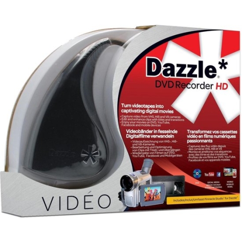 Dazzle DVD Recorder HD - Video Vastleg apparaat - Analoog to USB - Met Pinnacle Studio Software