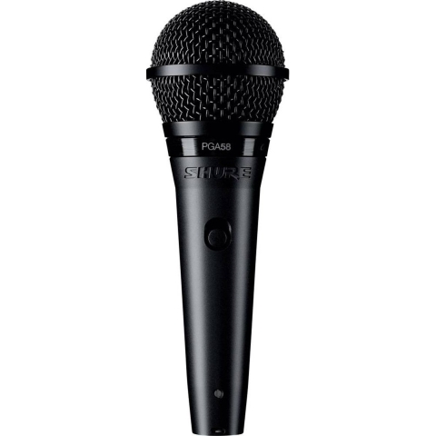 Shure PGA58-XLR, Microfoon voor podiumpresentaties, -55 dB, 50 - 16000 Hz, Cardioïde, Dynamisch, Bedraad