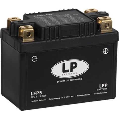 LANDPORT (LP) LFP5 12 VOLT 19,2 WH ﻿LITHIUM LIFEPO4 MOTOR ACCU