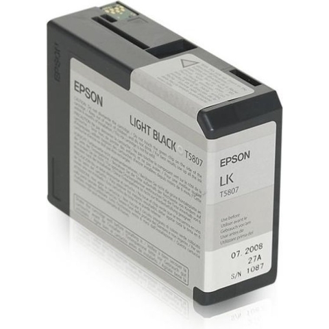 Epson T5807 - Inktcartridge / Licht Zwart