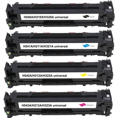 CE320A, CE321A, CE322A en CE323A Toner MediaHolland® Huismerk 128A Set 4 kleuren. Geschikt voor: CM1415 FN, CM1415 FN MFP, CM1415 FNW MFP, CM1410,CM1415 FN, CM1415 FNW, CM1415, CP1520, CP1525, CP1525 N, CP1525 NW