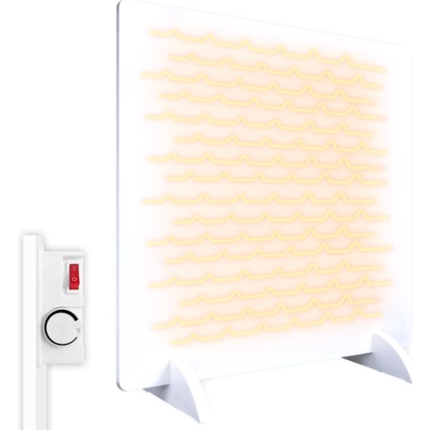 Silvergear Infrarood Verwarmingspaneel Staand - Verwarming - 425W, Wit