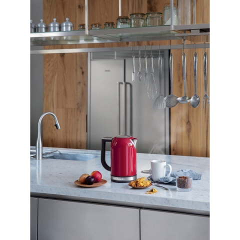 KitchenAid Waterkoker - Waterkoker met temperatuurregeling, digitale display en warmhoudfunctie - 1,7 L, Rood