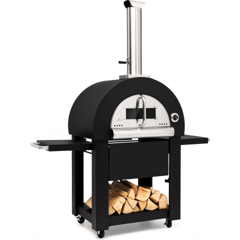 Diavolo Napoletana pizzaoven houtoven roestvrij edelstaal
