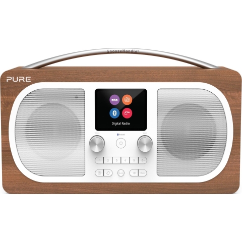 Pure - Evoke H6 DAB+ Radio met Bluetooth, Walnut