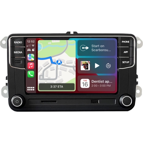 VW Carplay RCD 360 Apple Carplay en Bluetooth - RCD 360/RCD 330 Volkswagen Carplay en MirrorLink Radio en Navigatie