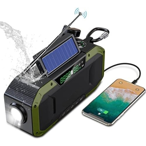 Radio Op Batterijen Voor Rampen - Radio Opwindbaar - Noodradio - Noodradio Solar Opwindbaar