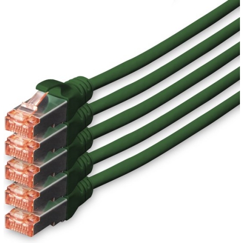 Digitus DK-1644-100-G-5 netwerkkabel 10 m Cat6 S/FTP (S-STP) Groen