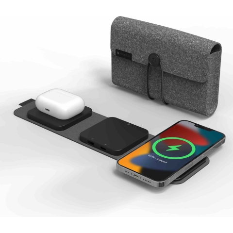 mophie Snap+ universele reis oplader - Compatible met Magsafe - Zwart