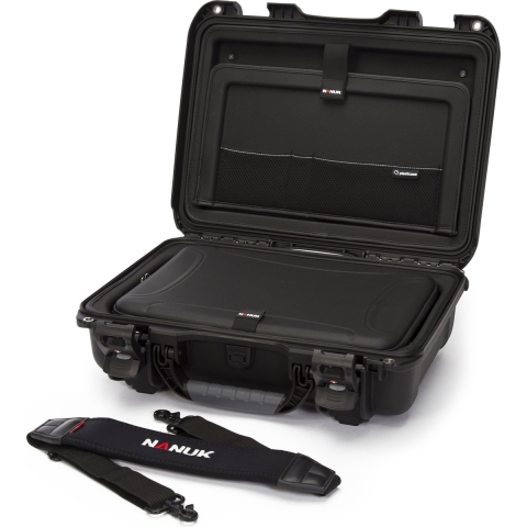 Nanuk 923 Case w/Laptop kit, w/strap (TSA Latches) - Black