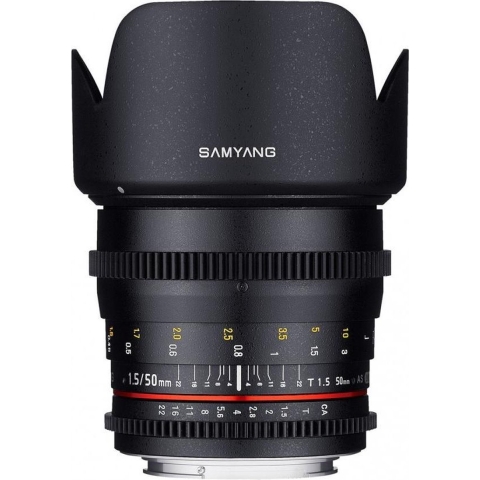 Samyang 50mm T1.5 Vdslr As Umc - Prime lens - geschikt voor Nikon