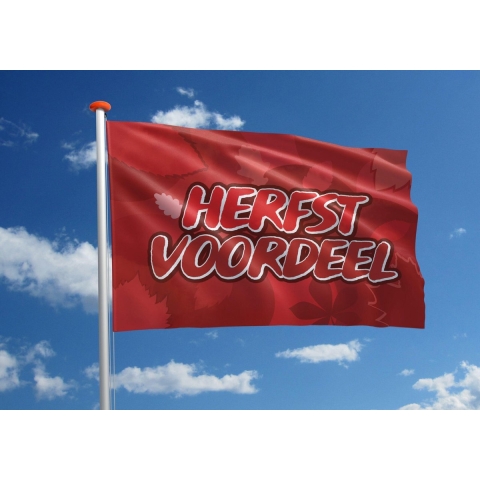 Promotievlag: 'Herfstvoordeel' - 150x225 cm
