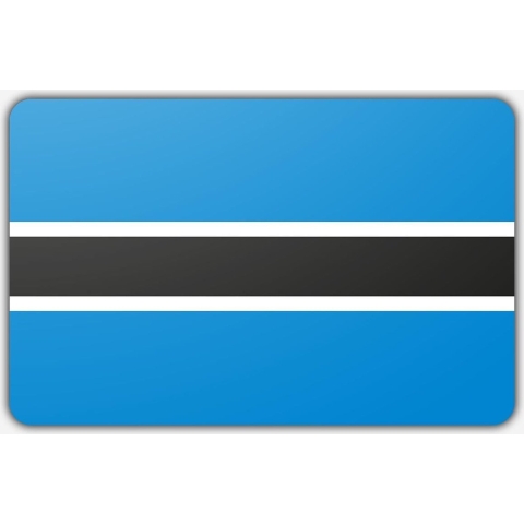 Vlag Botswana - 200x300cm - Polyester