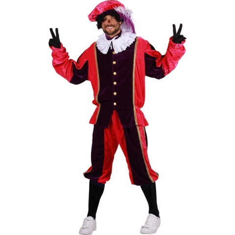 Piet Populair paars/roze (mt S)
