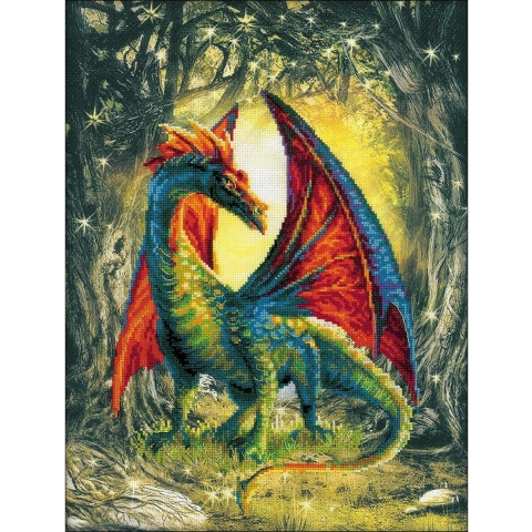 Borduurpakket draak Aida Riolis